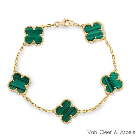 van cleef and arpels replica bracelet|van cleef bracelet malachite.